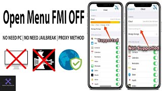 iCloud Remove Open Menu FMI OFF Back Up Solution all models