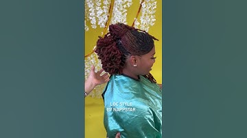 Super cute Loc Petal Mohawk ✨💁🏽‍♀️ Book Appointment now www.NappStar.com #locs #locstylesforwomen