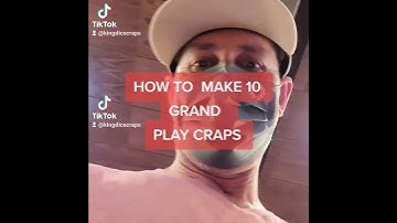 HOW TO MAKE 10 GRAND PLAYING CRAPS KING DICE LIFESTYLE