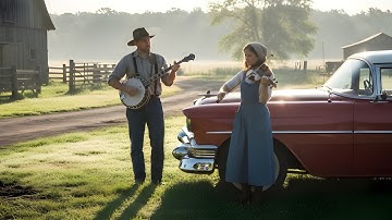 Golden Countryside Folk Harmony – Bright Banjo, Fiddle & Accordion Magic