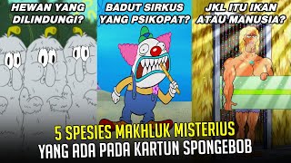 5 Spesies Makhluk Misterius yang ada pada kartun SpongeBob