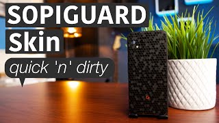 Applying SOPIGUARD Skin to my PIXEL 4 [ENGLISH]
