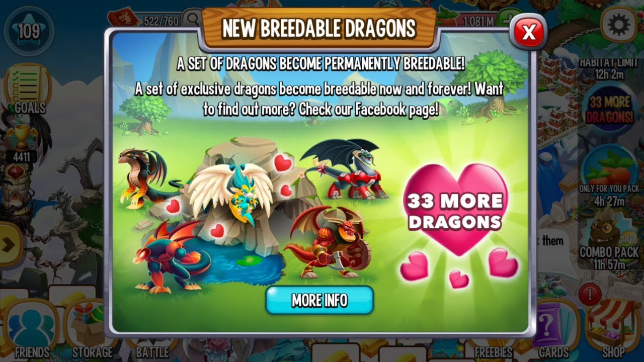 all breedable dragons dragon city