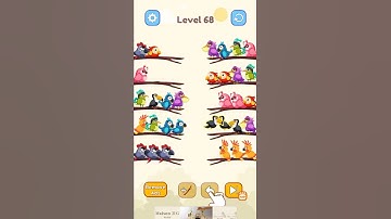Bird Color Sort Puzzle Level 68 Solution