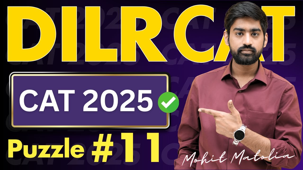 🔥 Must-Do DILR Sets for CAT 2025 | LRDI CAT Preparation - YouTube