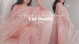 My Eid outfit dupatta design ideabeads embroidery design