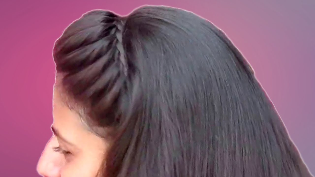 open hair hairstyles step by step || Easy Summer Hairstyle / Easy Hairstyle  for open hair 2020 girls - YouTube