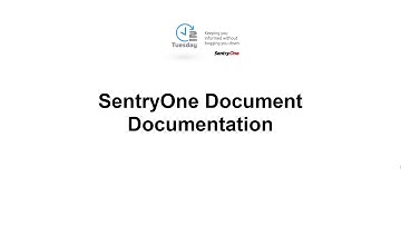 SentryOne Document Generating Documentation