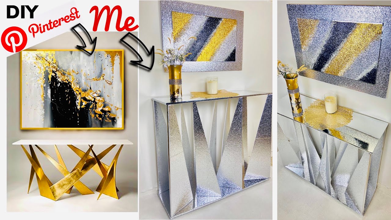 Набор для самостоятельного оформления прихожей: гламурный столик и настенное искусство | Запрос н...