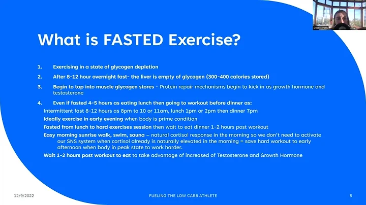 Fasted or Fed Exercise Research Project with Coach...