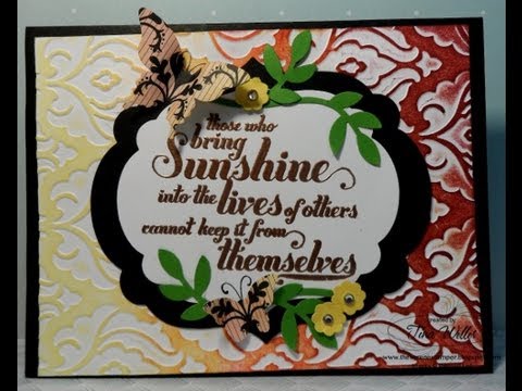 Brayer meets Embossing Folder - YouTube