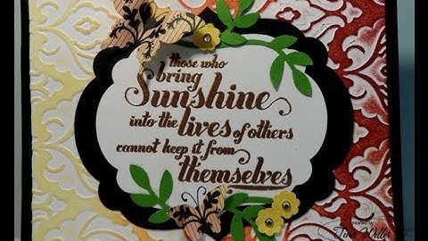 Brayer meets Embossing Folder