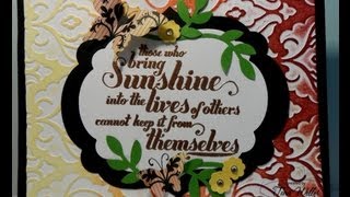 Brayer Meets Embossing Folder