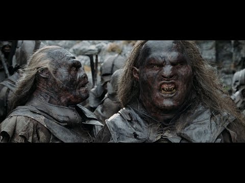 Арагорн, Гимли и Леголас преследуют отряд урук-хаев. Рохан. HD