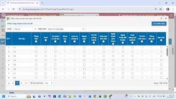 Hướng dẫn khai báo môn học theo phân công chuyên môn trên CSDL