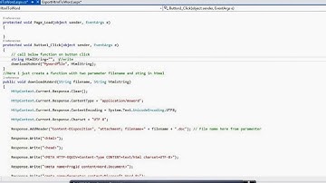 Export Html String To Word