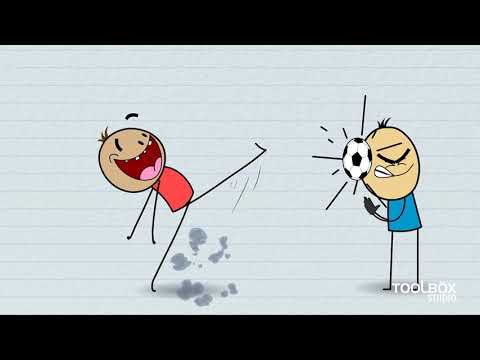 2D Animation Video | Stick Figure  - The Final Kick | Toolbox Studio