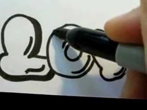 Step By Step How To Draw Graffiti Letters - Bubble Letters