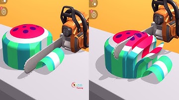 ASMR Cutting game! Relaxing sounds! Satisfying ASMR Video (levels 41-45)