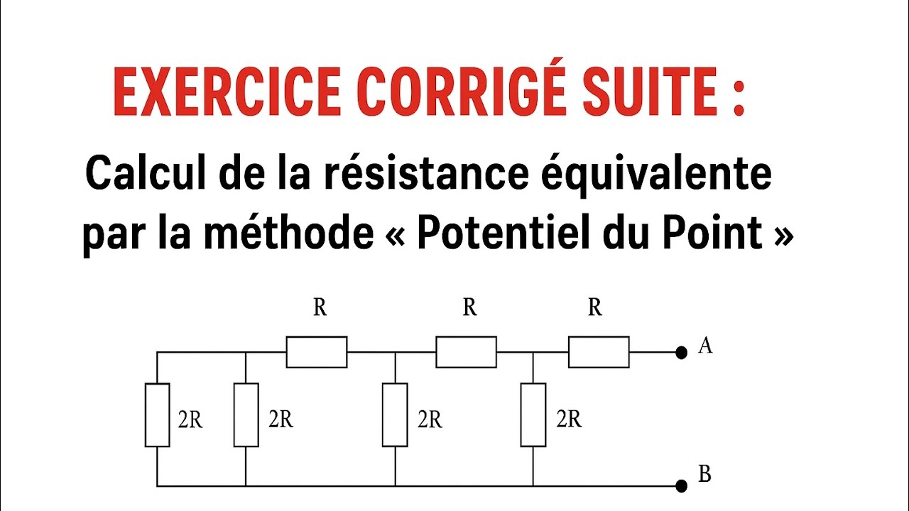Calcul de la résistance équivalente d'un circuit électrique par la méthode 