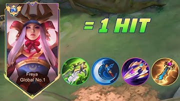 NEW ROSE GOLD METEOR IN FREYA NEW META BUILD??? (  MUST TRY ) FREYA BEST BUILD 2025 - MLBB