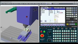 CNC Simulator – Ball End milling Operation in Mitsubishi Compatible Mill Machining Simulation