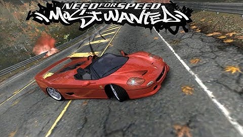 NFS MW Ferrari F50 in Speed Trap Race