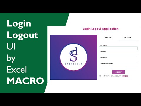 Develop a LOGIN LOGOUT Application in EXCEL by MACRO