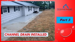 Installing Channel Drain to solve crawl space flooding Part 3 of 3