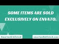 Some items are sold exclusively on Envato