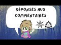 Rponses aux commentaires