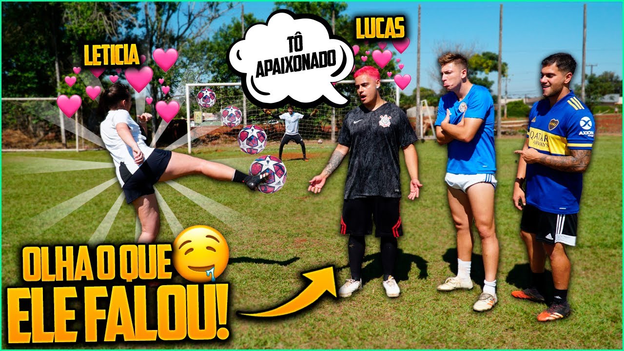 ELE DISSE QUE ESTÁ APAIXONADO POR ELA NO FUTEBOL!! - YouTube