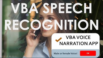 Advanced VBA Voice Narration Tutorial