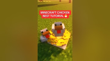 MINECRAFT CHICKEN NEST TUTORIAL 🐣