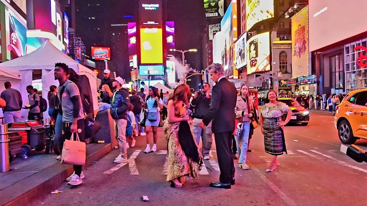 What Happens in New York at Midnight? 😱 Times Square Walking Tour 4K – The City That Never Sleeps 🗽