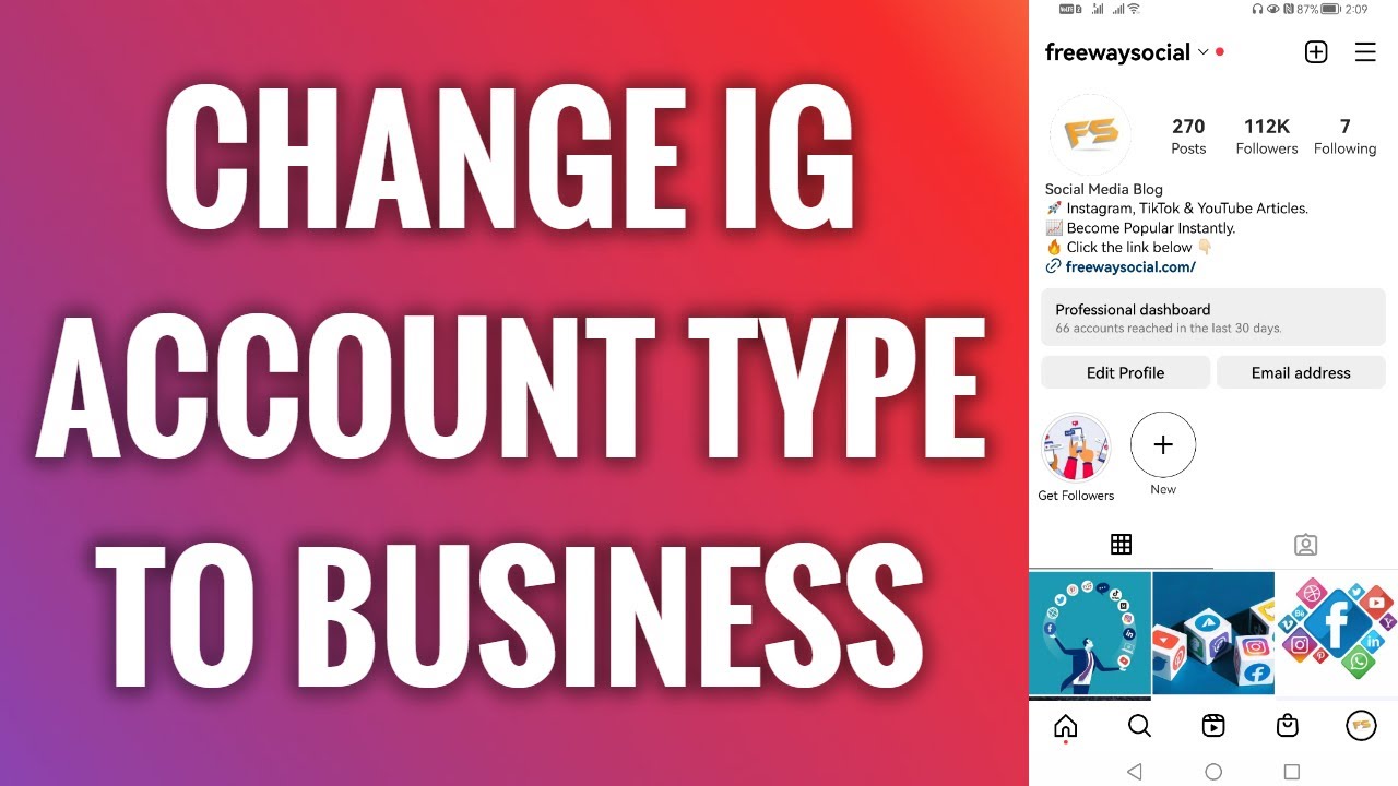 How To Change Instagram Account Type To Business YouTube
