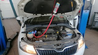 Skoda Rapid 1.6 CFNA промывка топливных форсунок