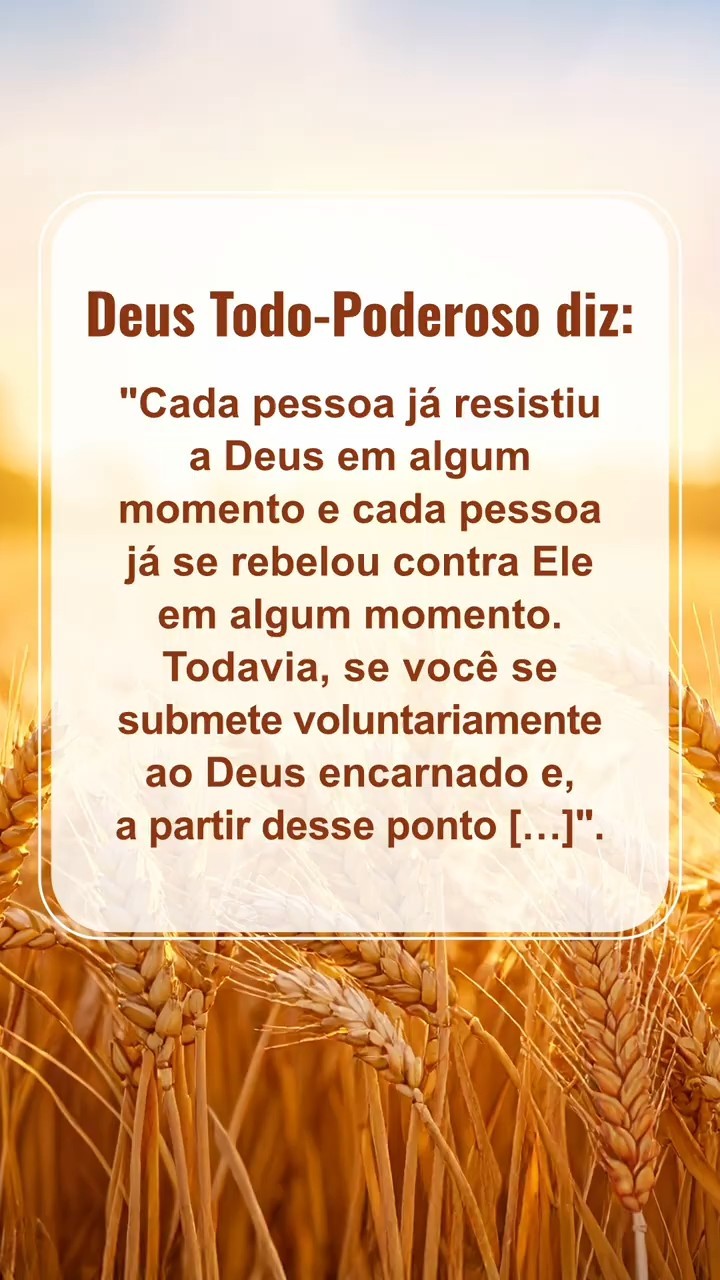 Acalme-se diante de Deus, leia Suas palavras