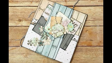 "Everlasting Bundle" How to Build & Embellish a Mini Album Page "Part 2"