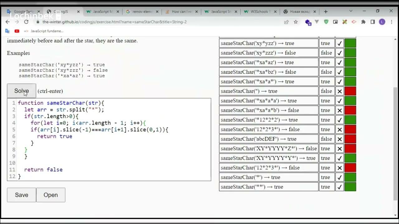 Javascript dasturlash bo'yicha chuqurlashtirilgan savol javob 12-dars ...
