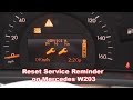Reset service reminder on mercedes w203  how to reset service interval in mercedes w203