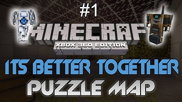 Minecraft: Xbox 360 - "Its Better Together" Part 1 - Lag & Parkour! (Custom CO-OP Puzzle Map)
