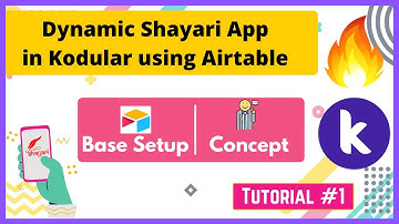 #1 How to make Dynamic Shayari App Series Kodular Aia File | Airtable Base Setup + Base Concept
