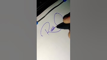 RIDDHI 🌹 NAME ❤ SIGNATURE 💯 Stylish √ || #viralshort #signature #ytshorts #shorts