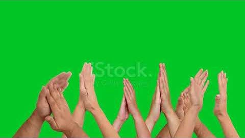4k Clapping Hands On Chroma Key Video   Download Video Clip Now