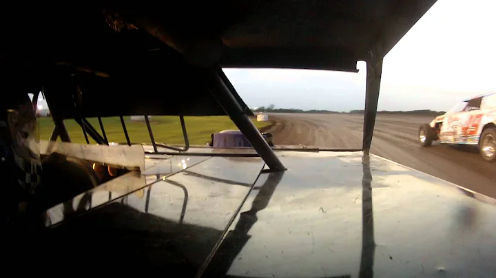 Shane Swanson incar cam victory at I35 Speedway