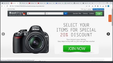 Create ECommerce website using Bootstrap | ECommerce website Tamplate