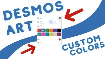 Desmos Art Graphing Tutorial - Custom Colors, Color Pallets, RGB, HSV - Tutorial