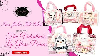 Fun and Easy Valentines Lip Gloss Purses