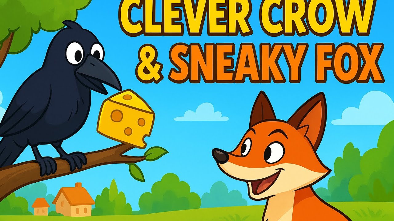 "The Clever Crow and the Sneaky Fox : Moral Story Videos for kids ...